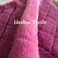 100% Polyester Embossed Imitation Rabbit Fur